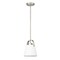 Z-Lite Z-Studio Pendant, 1-Light, 8 In.W x 9.5 In.H, Brushed Nickel/Ivory 743P8-BN - alternate 7